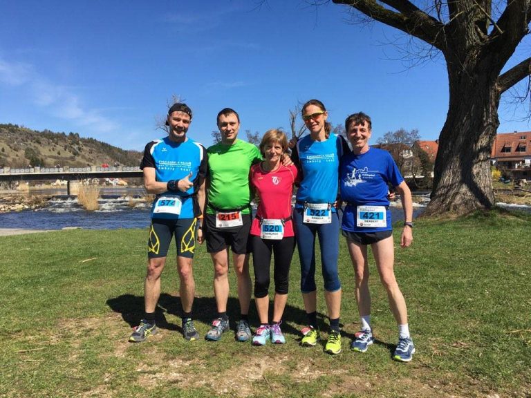 Lauftreffläufer beim Frühlingslauf in Kallmünz